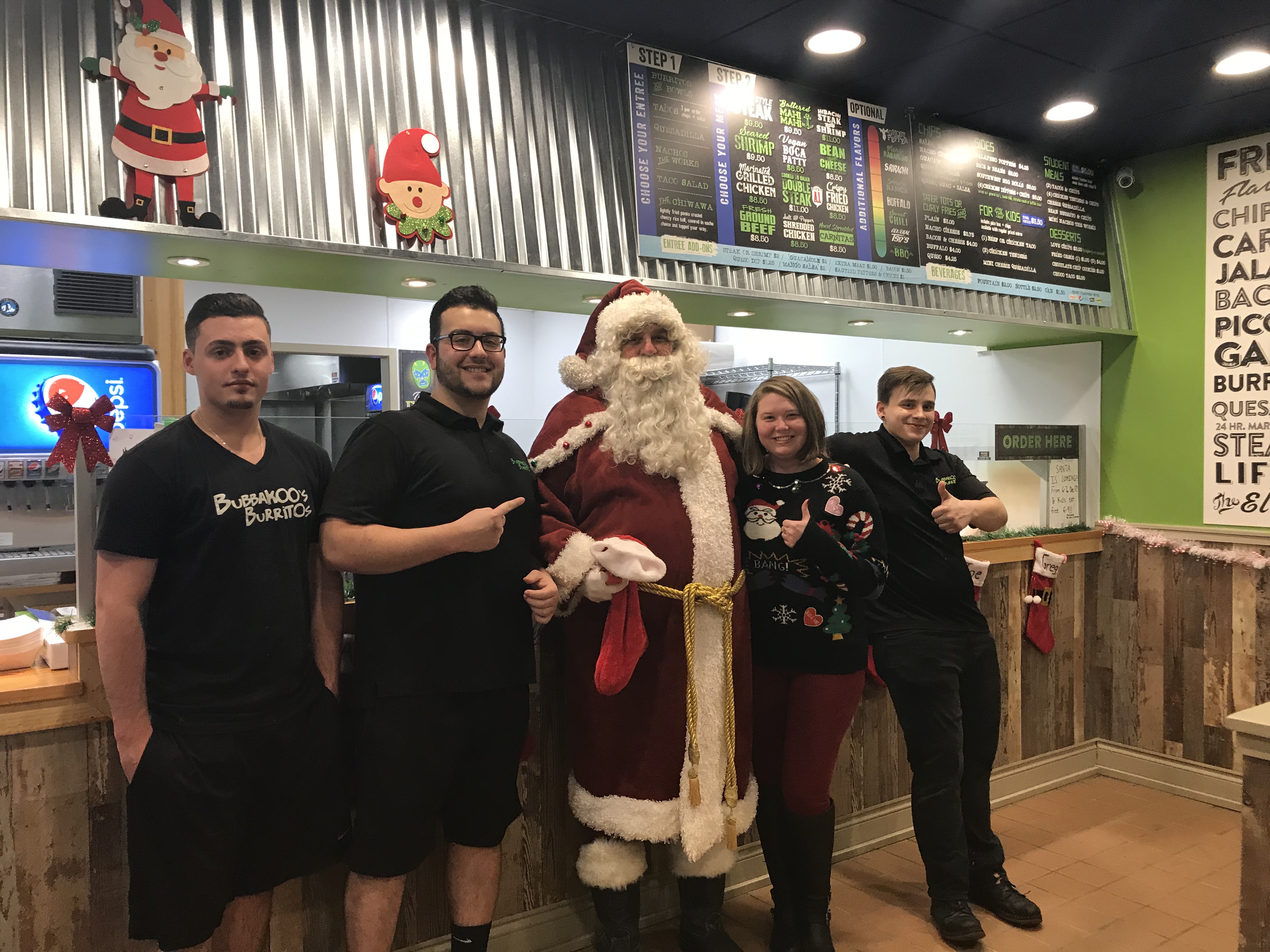 Holiday Santa Claus with Bubbakoo Buritos 1