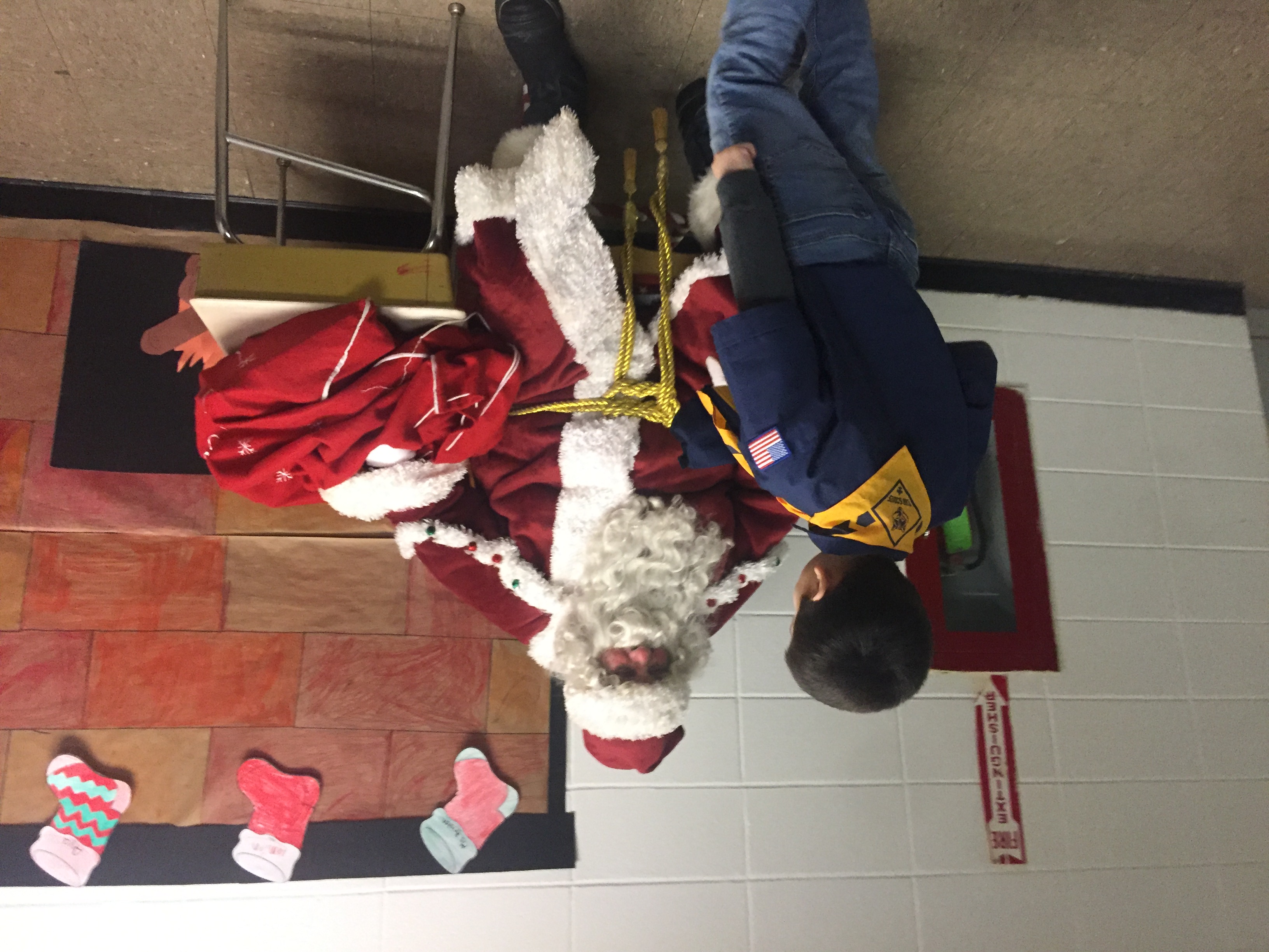 Holiday Santa Claus with Cub Scouts Holiday Santa Claus with Cub Scouts