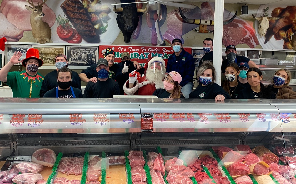 Holiday Santa Claus with Lennys Meat Market 3