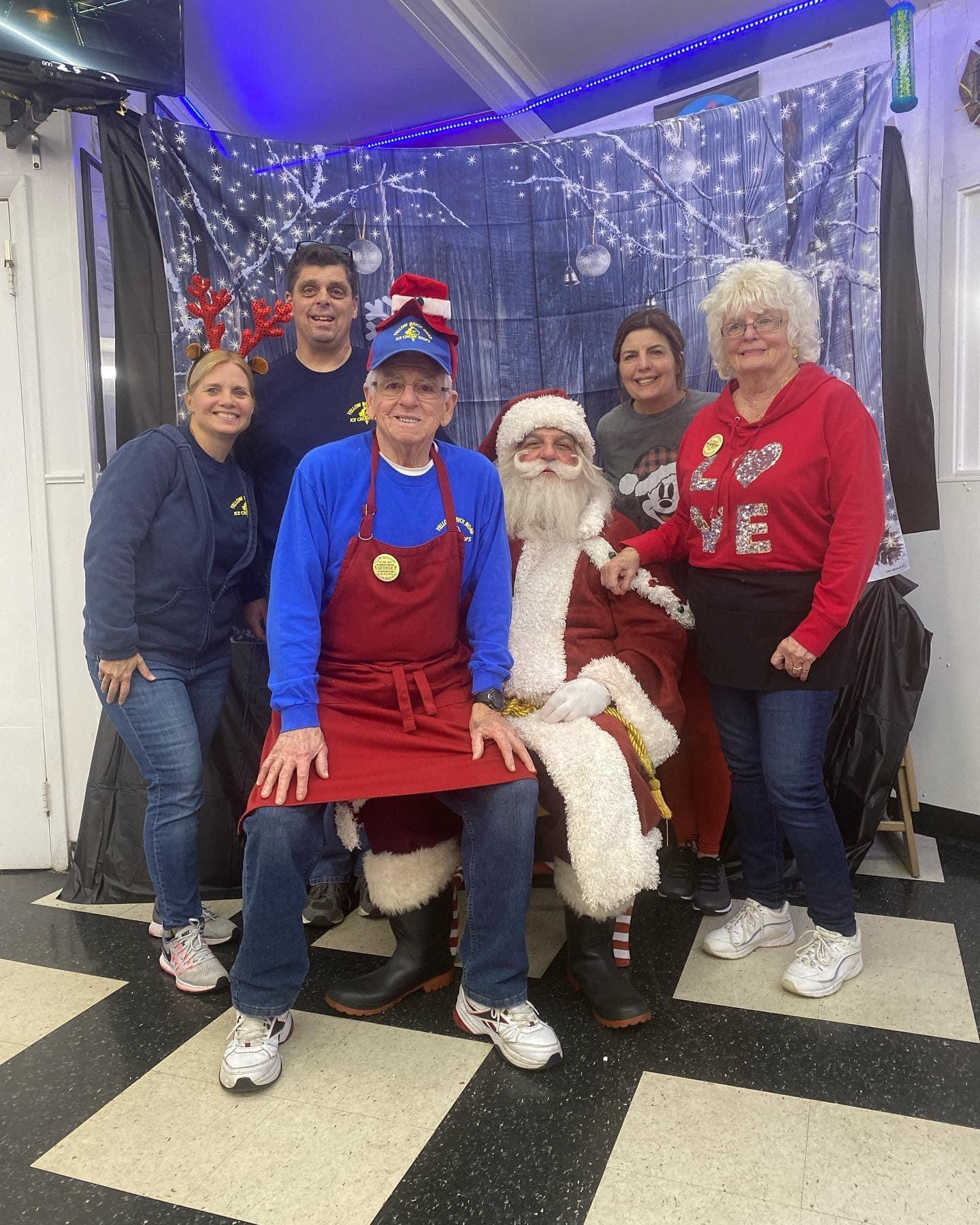 Holiday Santa Claus with Yellow Brick Road Ice Cream Shop 5