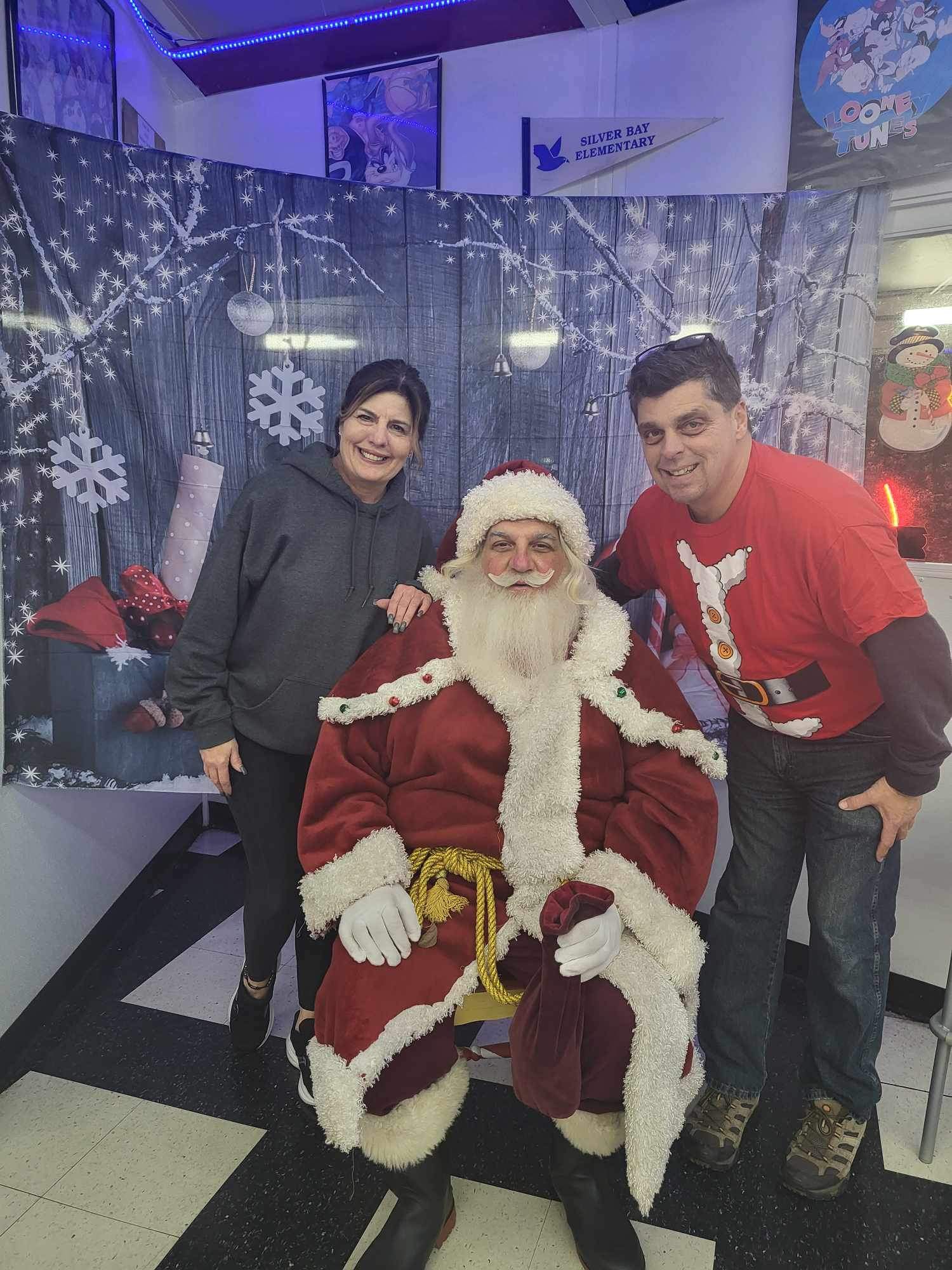 Holiday Santa Claus with Yellow Brick Road Ice Cream Shop 1