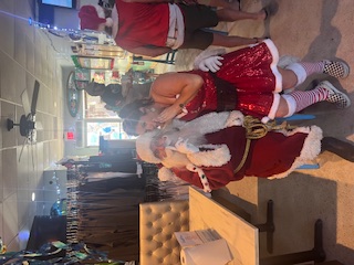 Holiday Santa Claus visits Blueberry Muffin Restaurant in Indiatlantic 2025