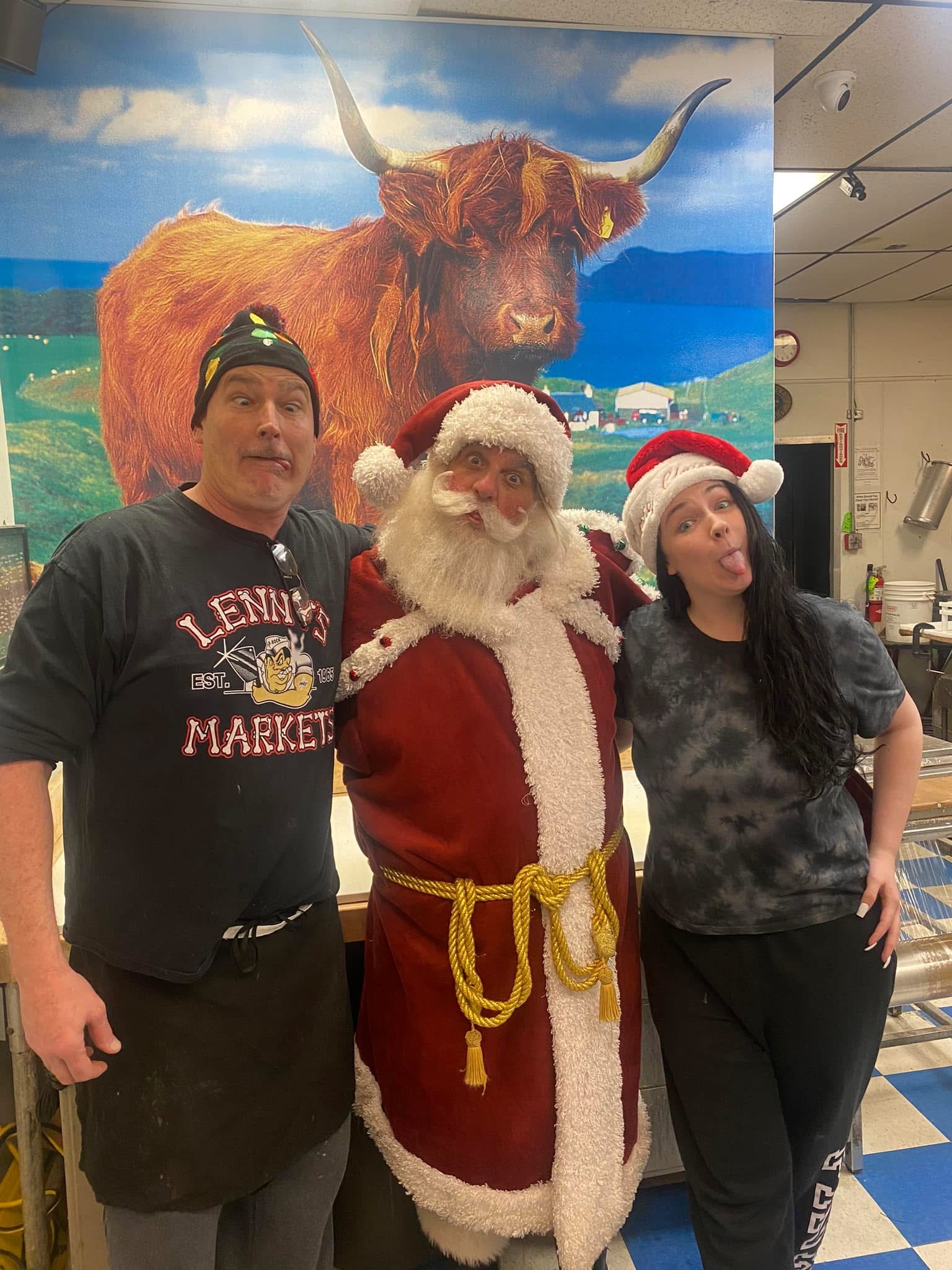 Holiday Santa Claus with Lenny's silly look