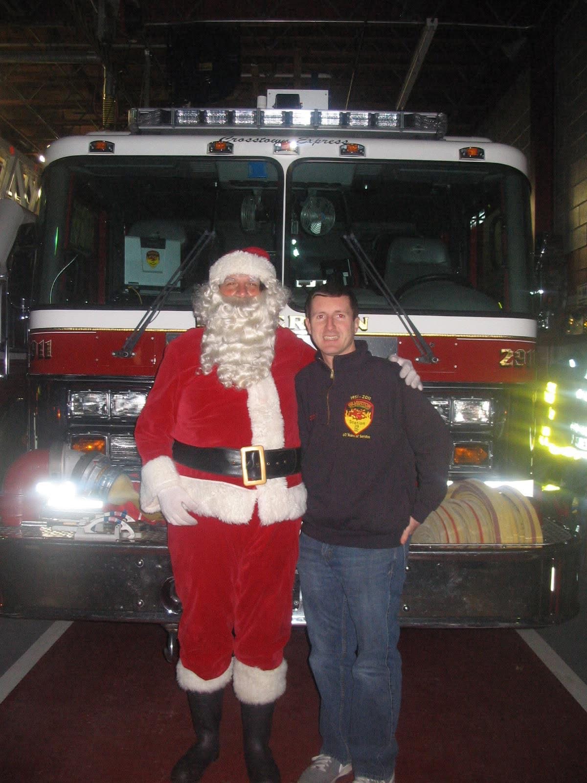 Holiday Santa Claus with Fire Company Holiday Santa Claus with Fire Company