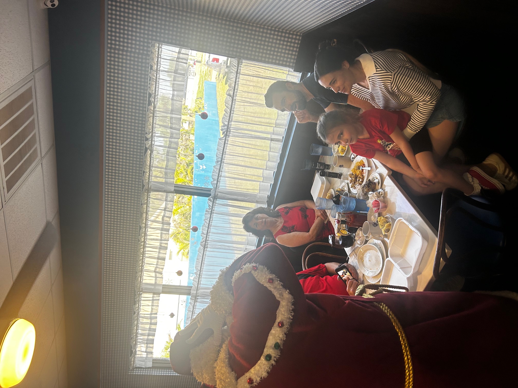 Holiday Santa Claus visits Blueberry Muffin Restaurant in Indiatlantic 2025